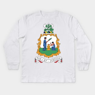 St Vincent and the Grenadines Coat of Arms Kids Long Sleeve T-Shirt